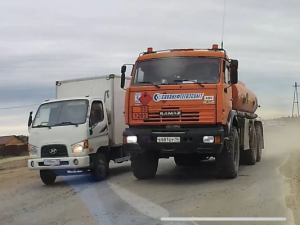 Водителя большегруза «Саханефтегазсбыта», едва не угробившего людей вылетом на встречку, привлекли к ответственности