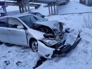 В Нерюнгринском районе Якутии при столкновении двух машин пострадала женщина