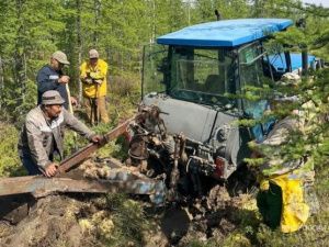 МЧС: Для защиты села Эйик от лесного пожара приняты все необходимые меры
