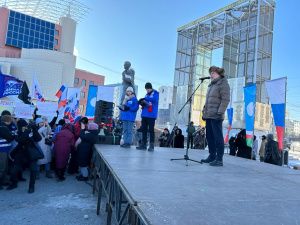 Кирилл Бычков выступил на патриотическом митинге