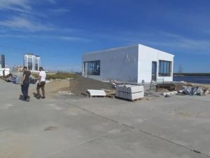 Строится пункт ожидания на станции «Намыв» в городе Якутске