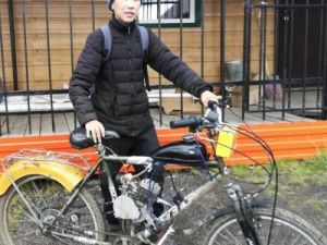 Юный якутянин смастерил своими руками мотоцикл из велосипеда  