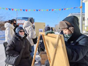 Глава Якутии посетил праздник «Широкая Масленица»