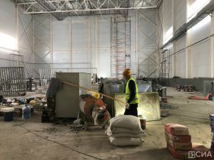 Сергей Местников проверил ход строительства спортивного комплекса в Сайсарском округе Якутска