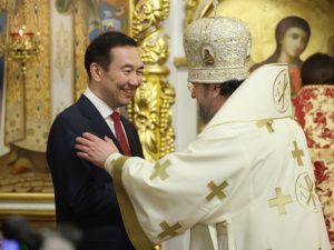 Пасха Христова: архиерейское богослужение в Преображенском соборе