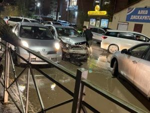 Крупное ДТП из 5 автомобилей в Якутске