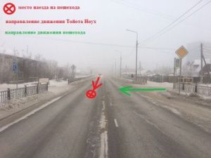 В Якутске сбили школьника, перебегавшего дорогу