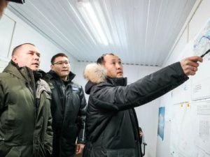 Строительство Ленского моста: в районе с. Старая Табага проводятся работы по переустройству линий электропередач