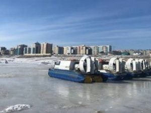 Суда на воздушной подушке вышли на линию Якутск — Нижний Бестях