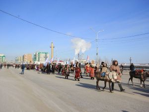 Народные мастера прошествовали по улицам Якутска