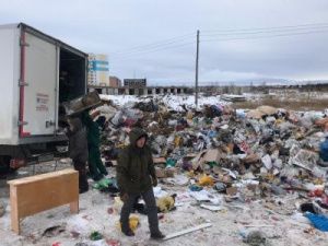 Ликвидирована несанкционированная свалка мусора в микрорайоне «Стерх»