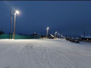 «Светлая столица»: в селе Сырдах установили новое освещение на улице Связистов