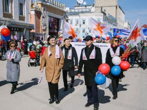 В Якутске на первомайскую демонстрацию вышли более 55 тысяч человек