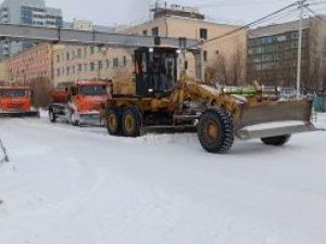 С улиц Якутска вывезено более 2600 кубометров снега