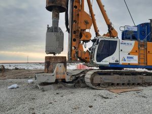 Первые сваи Ленского моста успешно прошли штамповые испытания