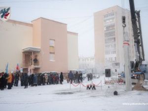 В Якутске забили первую сваю дополнительного здания средней школы № 26