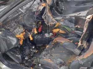 На сопке Любви в Якутске сгорел автомобиль