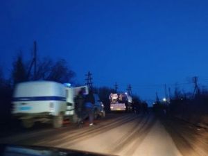 В Мирном обстрелян автобус?