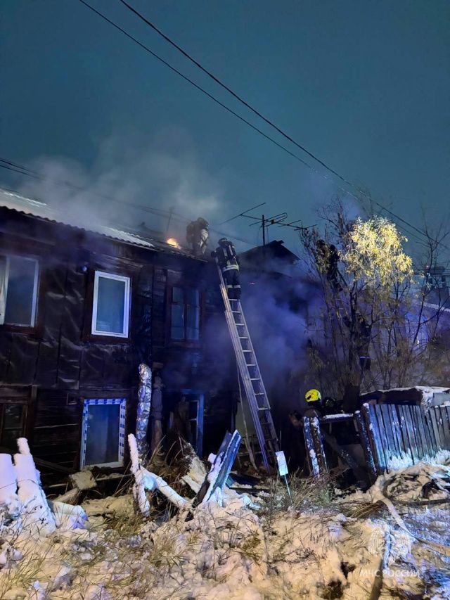 В Якутске на пожаре пострадали двое человек, погибли 5 кошек