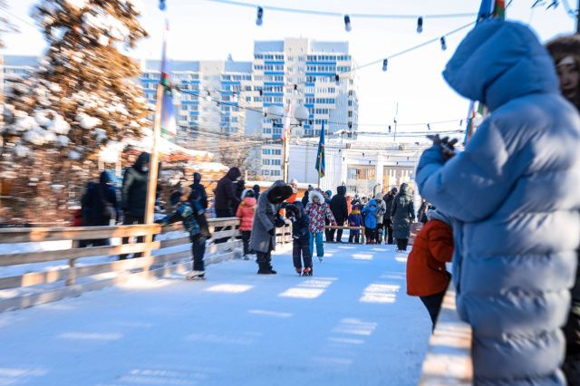 Два новых катка открыли в Якутске