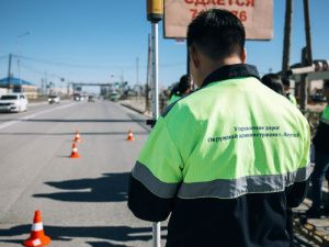 Сардана Авксентьева проверила ремонт столичных дорог