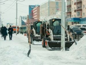 Жителей частного сектора призывают не складировать снег со дворов на городских улицах
