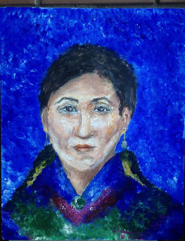 Ах, какая женщина! Петербургская художница написала портрет Сарданы Авксентьевой