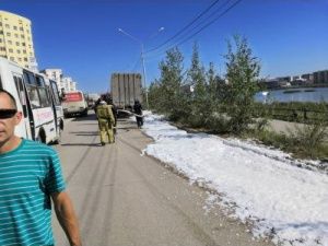 Почему пожарные мыли асфальт в Сайсарах?