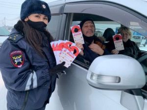 В Якутске сотрудники Госавтоинспекции провели акцию «Защити авто от угона!»