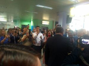 Фотофакт: Павел Грудинин прилетел в Якутск