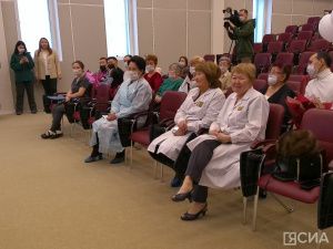 В Якутске прошла торжественная выписка детей, родившихся 1 января 2024 года