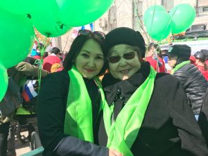 Трудовые коллективы Губинского округа вышли  на первомайскую демонстрацию