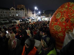 Пасха Христова: архиерейское богослужение в Преображенском соборе