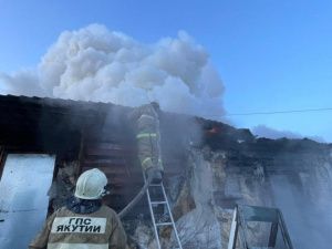 В Таттинском районе при пожаре в частном магазине погиб мужчина