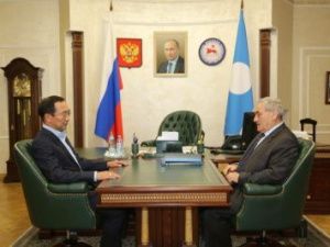 Айсен Николаев провел рабочую встречу с Вячеславом Штыровым