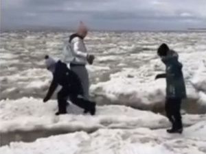 По сообщениям средств массовой информации об опасном поведении женщины и малолетних детей в условиях напряженной паводковой ситуации организована доследственная проверка