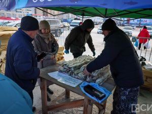 Море рыбы: Традиционная ярмарка развернулась на Комсомольской площади