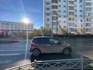 В Якутске пожилой пешеход получил сотрясение мозга в ДТП