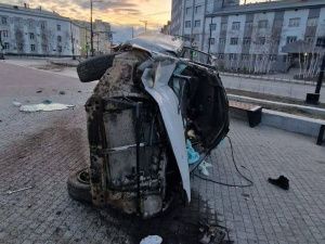 В Якутске произошло жесткое ДТП на площади Дружбы: Пьяный водитель пытался скрыться от сотрудников ГАИ