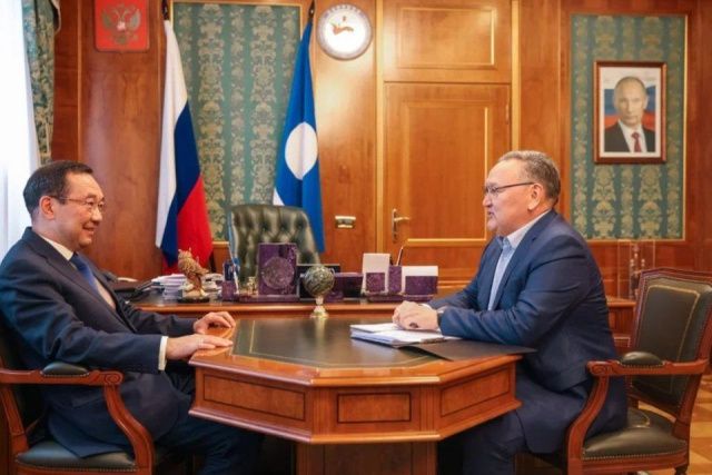 Предложения по развитию энергетики озвучил Айсену Николаеву народный депутат Виктор Федоров