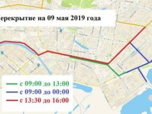 О перекрытии улиц в Якутске 9 мая. Схема объезда автобусов