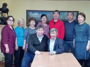 Юрий Куприянов поздравляет с 75-летием народного мастера Якутии Бориса Федоровича-Мандар Уус