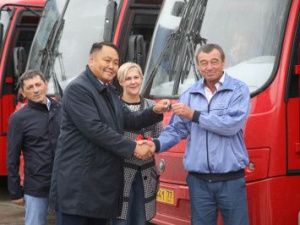 Городской автопарк Якутска пополнился новыми автобусами 