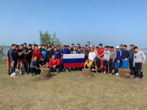 Якутские спортсмены приняли участие в патриотической акции #МойФлаг