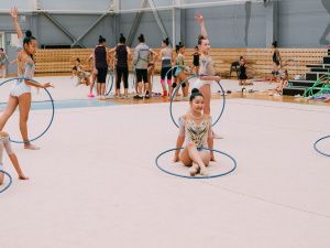 В Якутске Ксения Дудкина провела первую тренировку сезона по художественной гимнастике