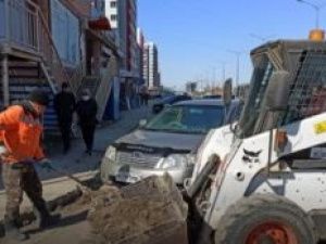 Плановая уборка пыли и ямочный ремонт улиц в Якутске на 15 мая