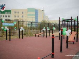 В Якутске открыли еще одну воркаут-площадку