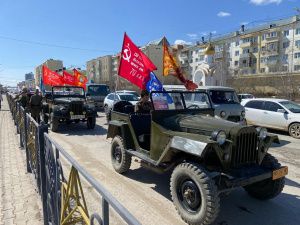 Праздничный автопробег прошел в Якутске