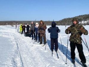 Ветераны уголовно-исполнительной системы совершили лыжный пробег к месту гибели Нестора Каландаришвили и его отряда