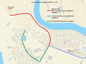 О временном перекрытии улицы Воинская с 21 мая. Схема объезда городских автобусов